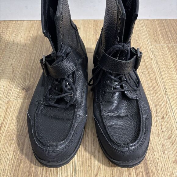Polo Ralph Lauren Weybrook Boots Men’s 8.5 Black Leather Ranger Combat Lace Up main image 8